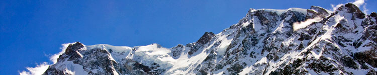La parete est del Monte Rosa La parete est del Monte Rosa