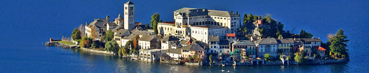 Il lago d'Orta con l'Isola di San Giulio